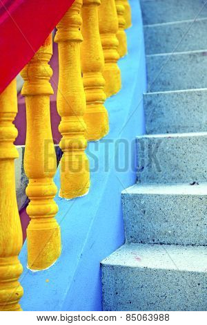 Bangkok In Thailand Incision Of Stairs