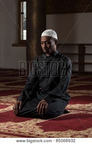 Humble African Muslim Prayer