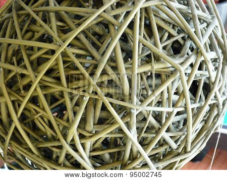 Spiral rottan ball