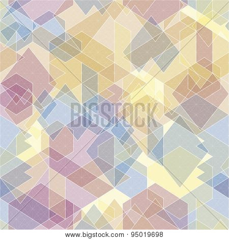 Abstract Geometric Background With Polygons.