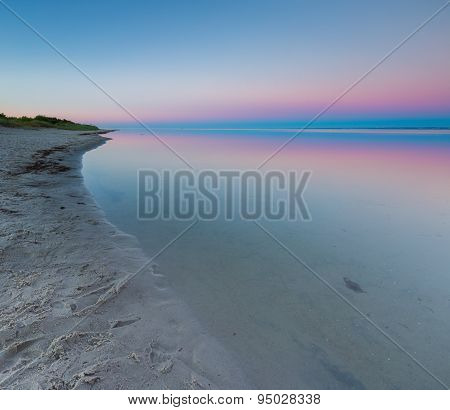 Beautiful Beach Before Sunrise.