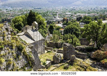 Church Of St. Jovan In The Old Town Of Bar In Montenegro