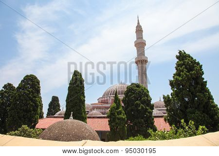 Mosque Of Suleiman In Rhodes, Greece