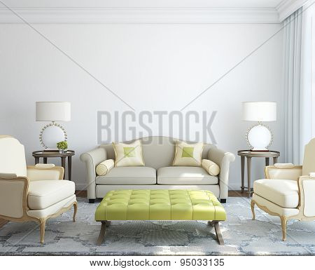 Modern Living-room Interior.