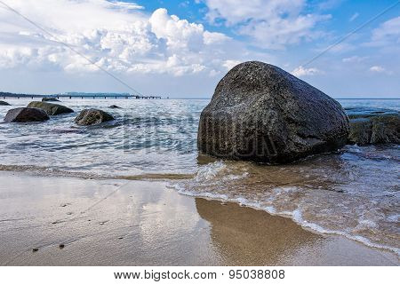 Foundlings On Shore Of The Baltic Sea
