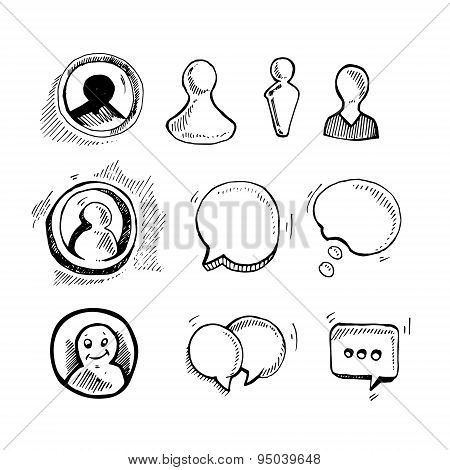 Web Chat Icons