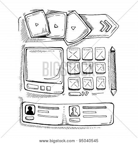 Doodle Portfolio Wireframe
