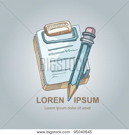 Notepad With Pencil
