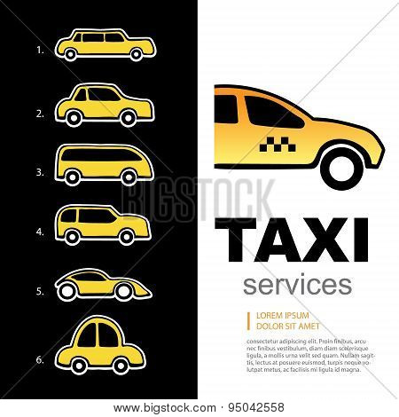 Taxi Service Logo Set