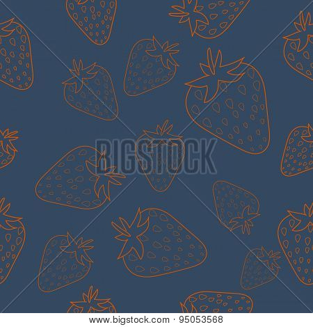 Strawberry Seamless Background