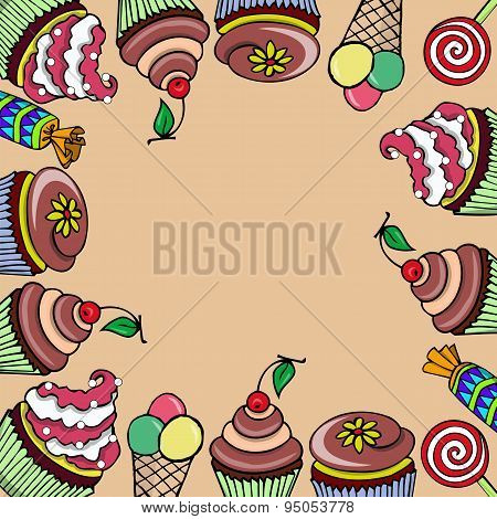 Card With Sweet-stuff