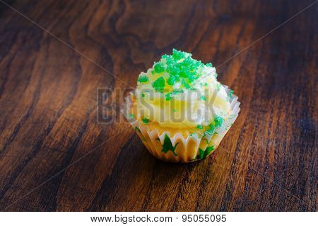 Muffin with butter cream