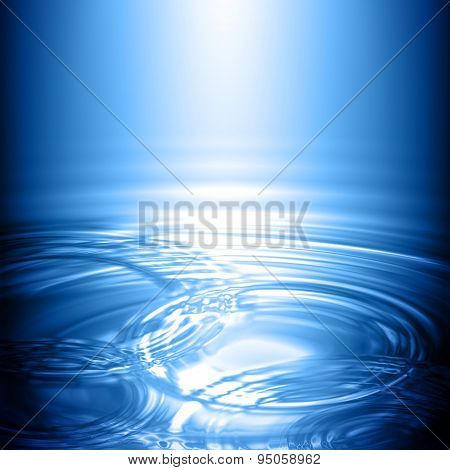 Water Concentric Ripple Wave Radial Rain Light Background