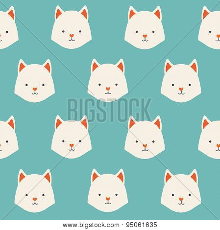 Cute animals vector pattern
