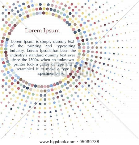 Page Decor Retro Colored Circle Halftone