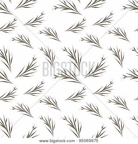 Sakura stylized white background seamless pattern