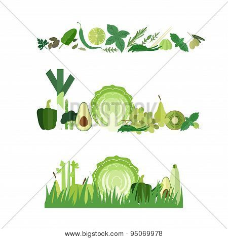 Banners green vegetables