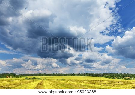 Clouds Above The Field.