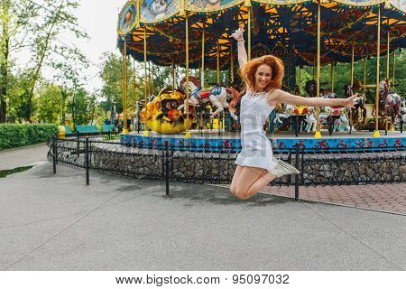 Beautiful red hair girl
