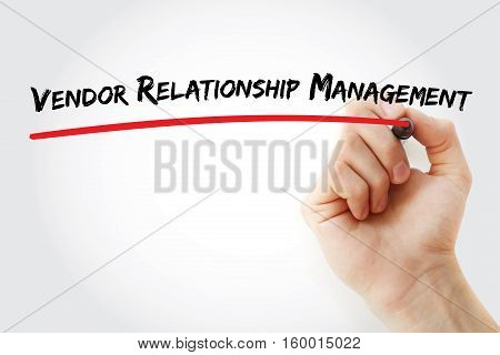 Hand Writing Vendor Relationship Management