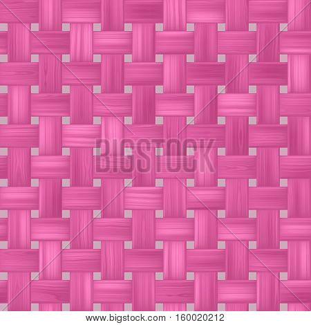woven rattan wicker weave seamless pattern texture background - pink color