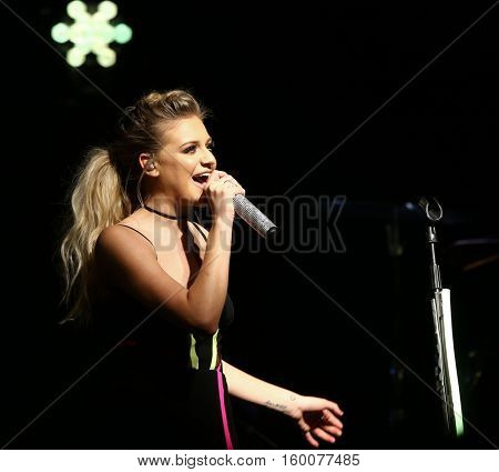 NEW YORK-DEC 2: Country music artist Kelsea Ballerini performs in concert at Irving Plaza on December 2, 2016 in New York City.