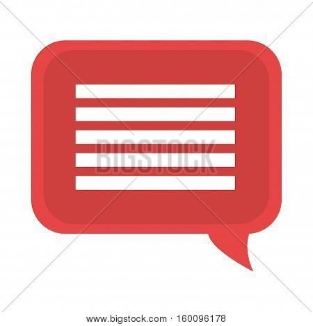 Chator speakbox isolated icon over white background, vector illustration.