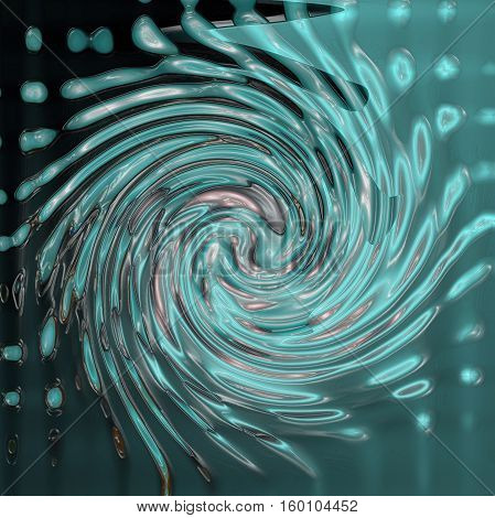 Abstract background of the cold steel gradient with visual poolar coordinates, twirl,lighting, wave and plastic wrap effects