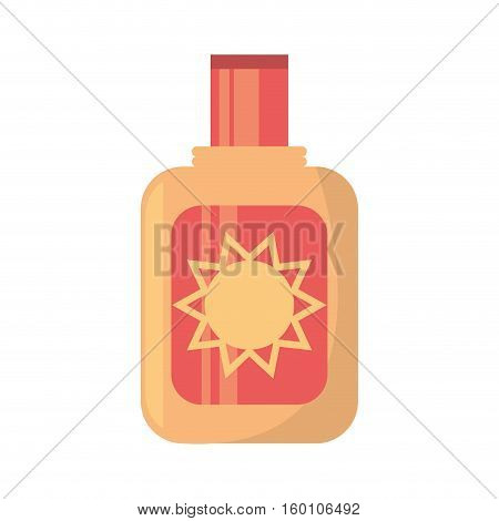 sun blocker cream solar beach vector illustration eps 10