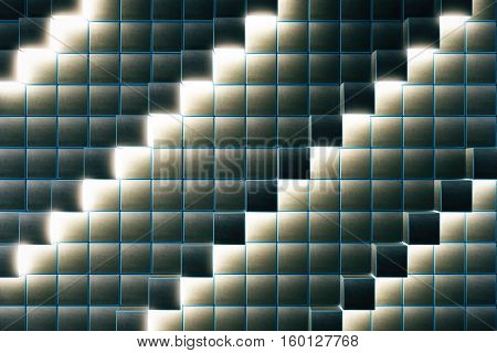 Illuminated Square Background