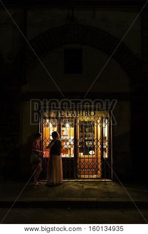 Street Scene In The Old Town Of Florence