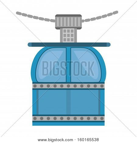 ropeway cabine gondola vacation travel vector illustration eps 10