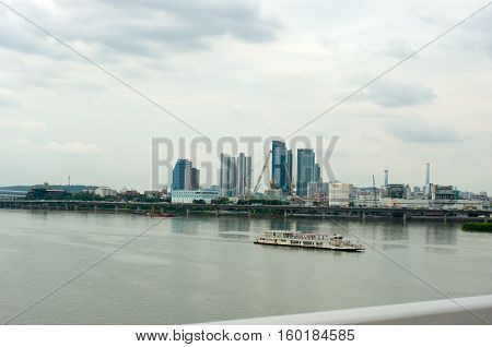 Hangang River In Seoul In Summer In Korea