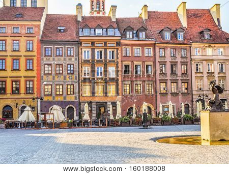 Hdr Old Town In Warsaw