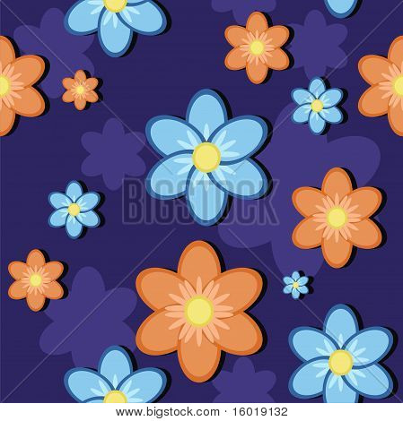 seamless background with flowers