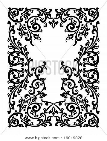 Ilustração floral abstrata