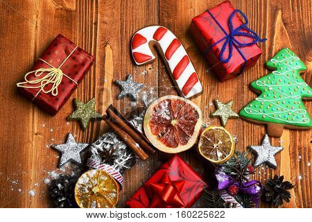 Colorful Firry Christmas Wreath