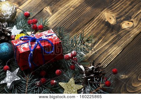 Colorful Firry Christmas Wreath