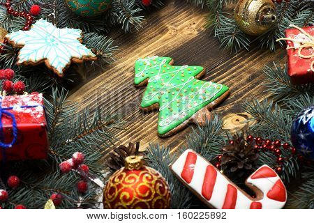 Colorful Firry Christmas Wreath