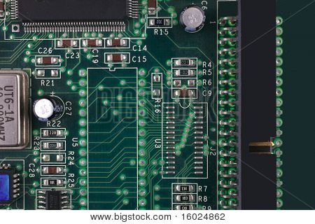 vista posteriore di piastra di computer come sfondo
