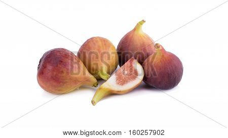 Fresh Figs, Sweed Figs Isolated On White Background.