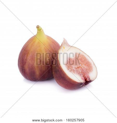 Fresh Figs, Sweed Figs Isolated On White Background.