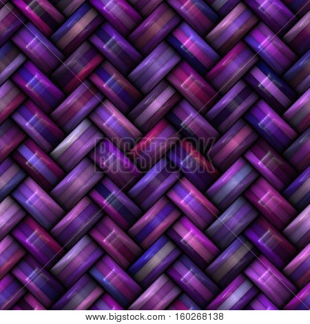 Twill Weave Texture. Abstract Geometric Background Design. Seamless Multicolor Pattern.