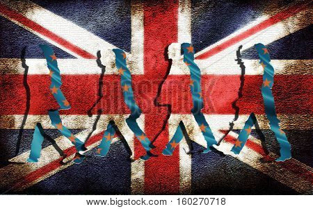 Brexit English linked walk away from Europe