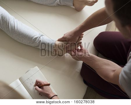 Health Wellness Massage Training Concept