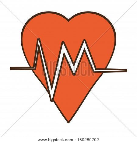 heart rate montoring pulse health sport vector illustration eps 10