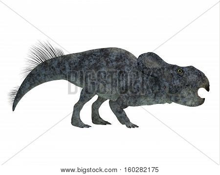 Protoceratops Dinosaur Side Profile 3D Illustration - Protoceratops was a herbivorous Ceratopsian dinosaur that lived in Mongolia in the Cretaceous Period.