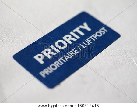 Priority Mail Label