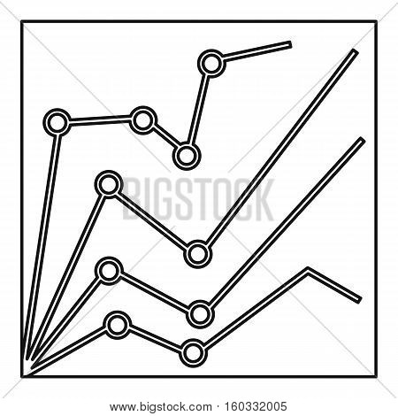 Financial statistics icon. Outline illustration of financial statistics vector icon for web design