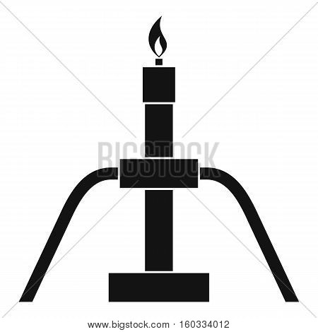 Gas flaring icon. Simple illustration of gas flaring vector icon for web